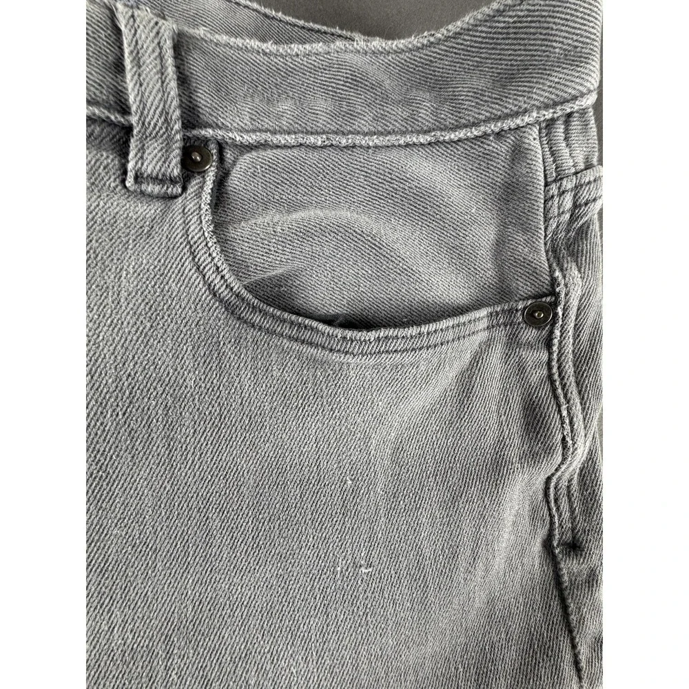 Banana Republic Jeans Mens 34x34 Light Wash Gray Slim Straight Traveler Denim